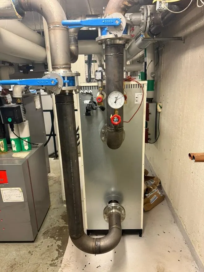 Tools and measuring equipment for new plumbing installation